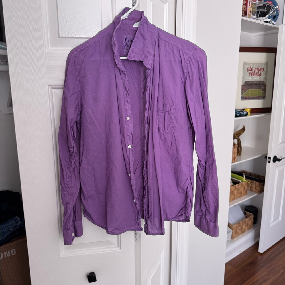 Frank & Eileen Purple Button Down Shirt